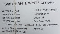 Bild 3 von 3 - Weißklee 25 kg Zertifiziertes Saatgut Reinsaat Wildacker Mischungen Grünland