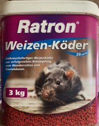 Bild 1 von 1 - Ratron Weizen-Köder 29 ppm 3 kg Eimer