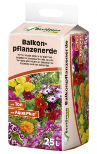 Bild 1 von 1 - Floragard Best Green Balkonpflanzenerde 25 l